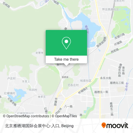 北京雁栖湖国际会展中心-入口 map