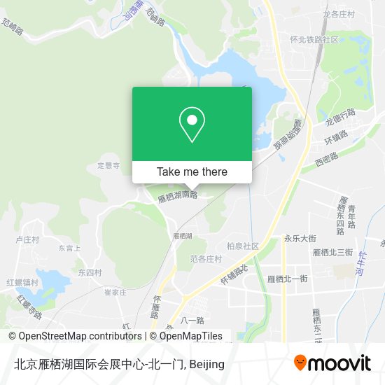 北京雁栖湖国际会展中心-北一门 map