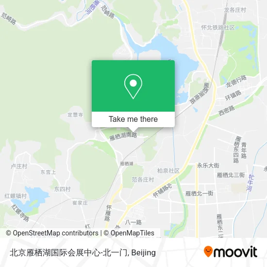 北京雁栖湖国际会展中心-北一门 map