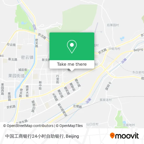中国工商银行24小时自助银行 map
