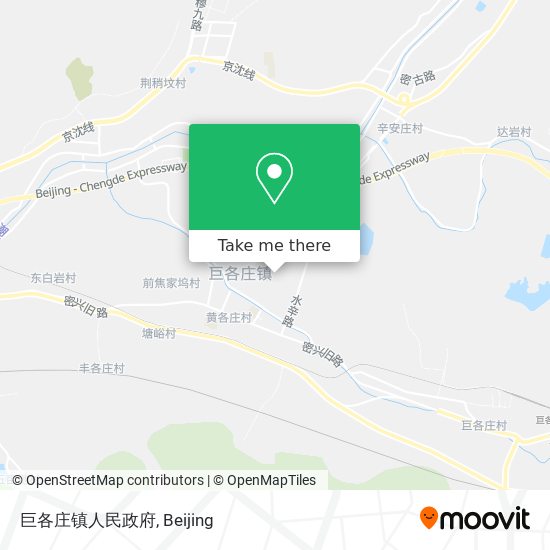 巨各庄镇人民政府 map