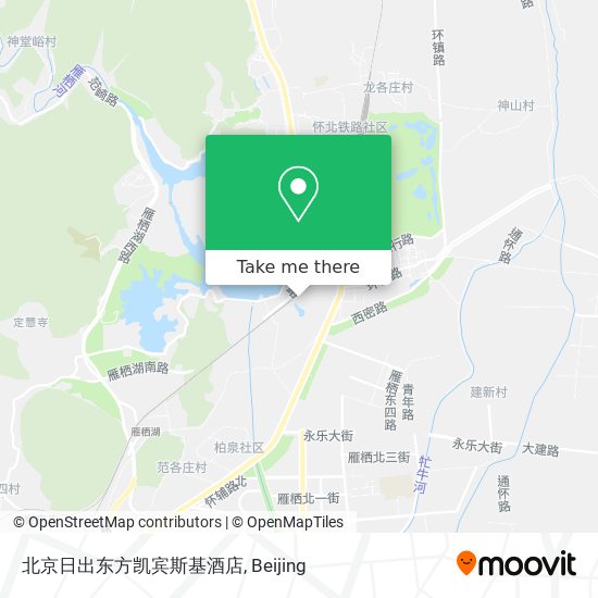 北京日出东方凯宾斯基酒店 map