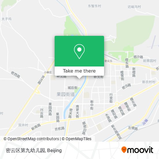 密云区第九幼儿园 map