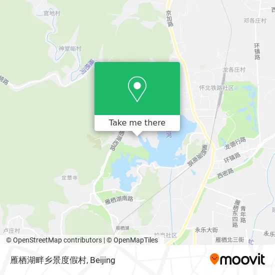 雁栖湖畔乡景度假村 map