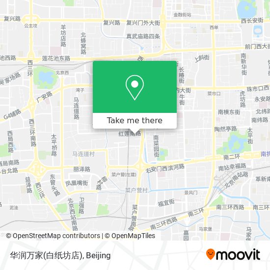 华润万家(白纸坊店) map