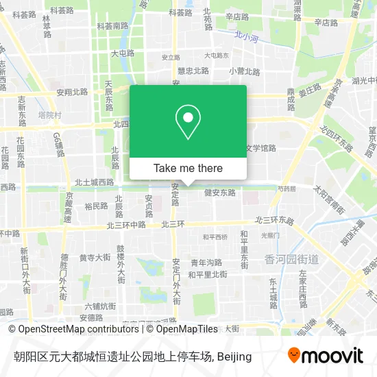 朝阳区元大都城恒遗址公园地上停车场 map