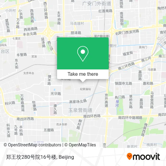 郑王坟280号院16号楼 map
