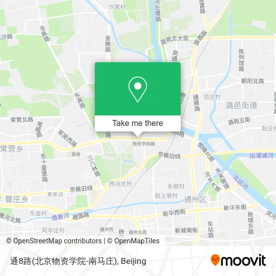 通8路(北京物资学院-南马庄) map
