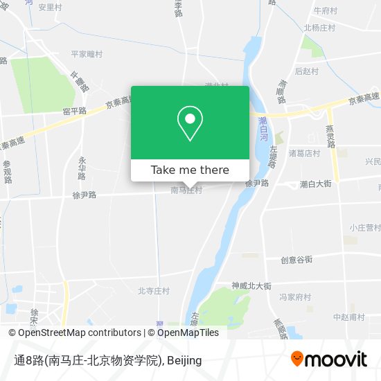 通8路(南马庄-北京物资学院) map
