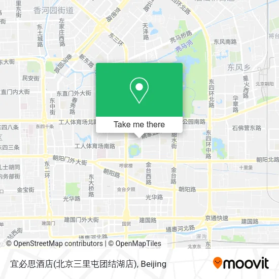 宜必思酒店(北京三里屯团结湖店) map