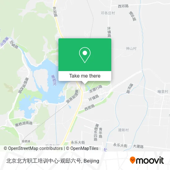 北京北方职工培训中心-观邸六号 map