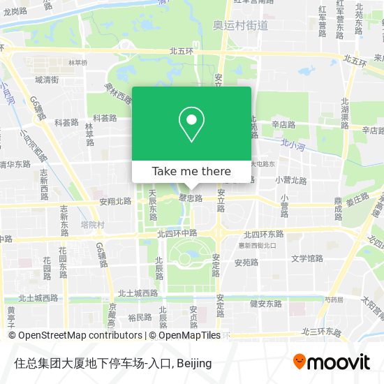 住总集团大厦地下停车场-入口 map