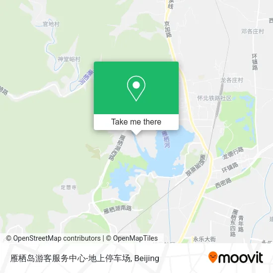 雁栖岛游客服务中心-地上停车场 map