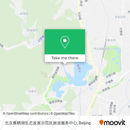 北京雁栖湖生态发展示范区旅游服务中心 map