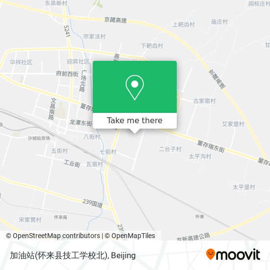 加油站(怀来县技工学校北) map