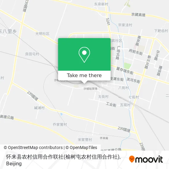 怀来县农村信用合作联社(榆树屯农村信用合作社) map