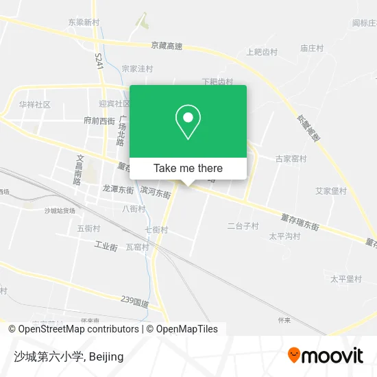 沙城第六小学 map