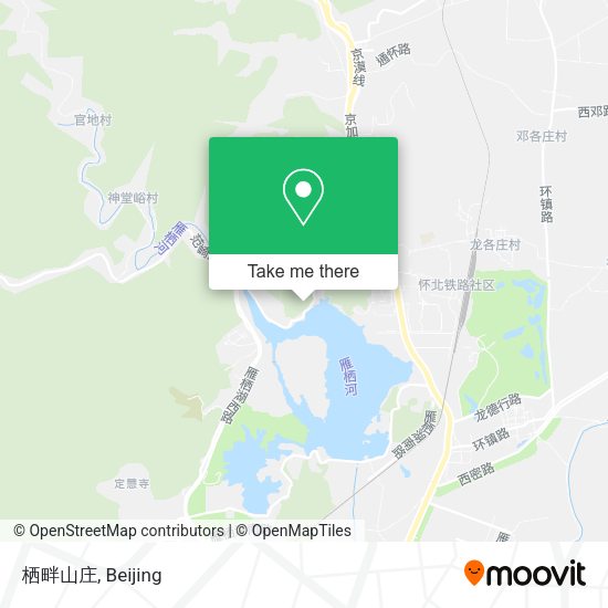 栖畔山庄 map