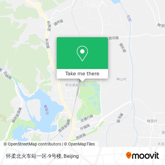 怀柔北火车站一区-9号楼 map