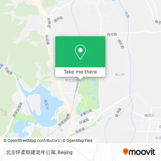 北京怀柔联建老年公寓 map