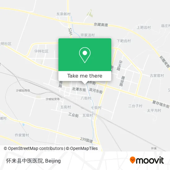 怀来县中医医院 map