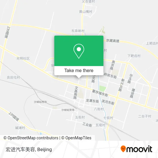 宏进汽车美容 map
