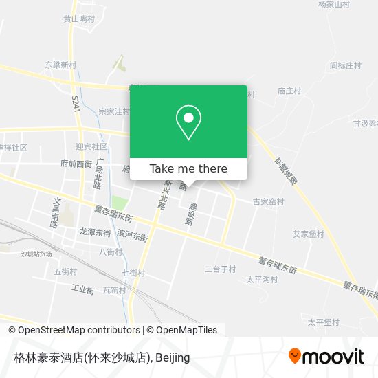 格林豪泰酒店(怀来沙城店) map