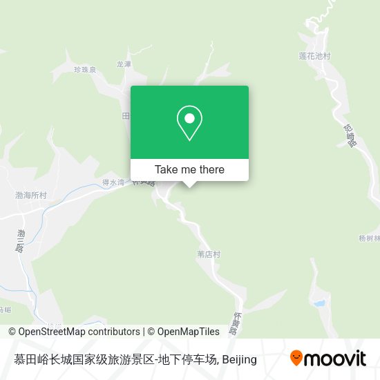 慕田峪长城国家级旅游景区-地下停车场 map