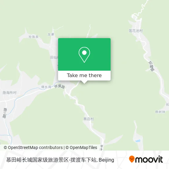 慕田峪长城国家级旅游景区-摆渡车下站 map