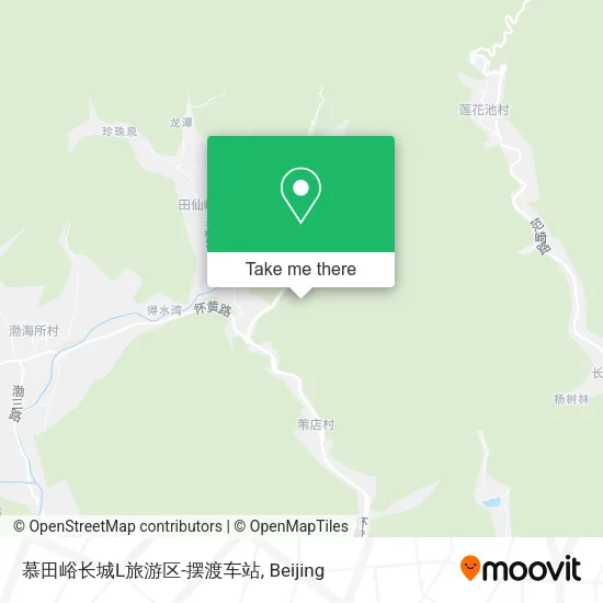慕田峪长城L旅游区-摆渡车站 map