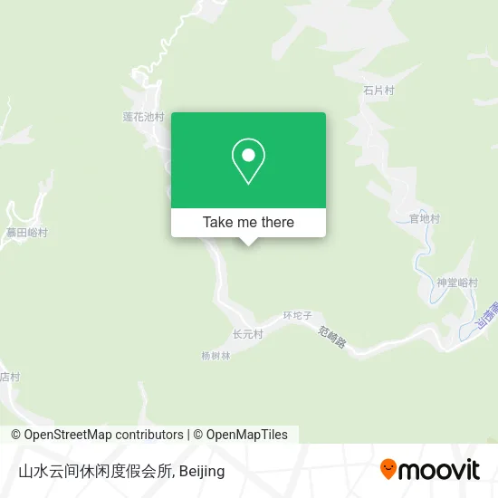 山水云间休闲度假会所 map