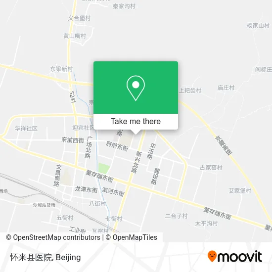 怀来县医院 map