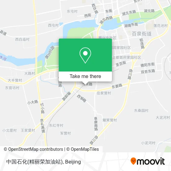 中国石化(精丽荣加油站) map