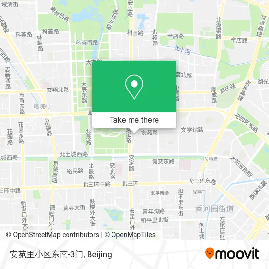安苑里小区东南-3门 map