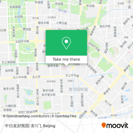 中日友好医院-东1门 map