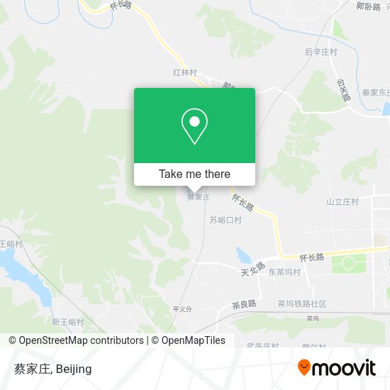 蔡家庄 map