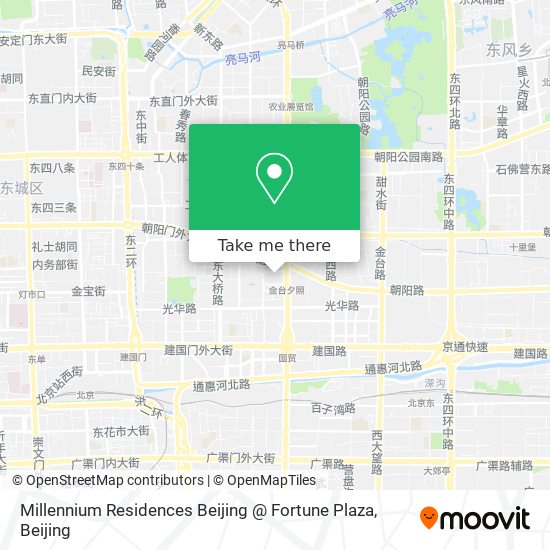 Millennium Residences Beijing @ Fortune Plaza map