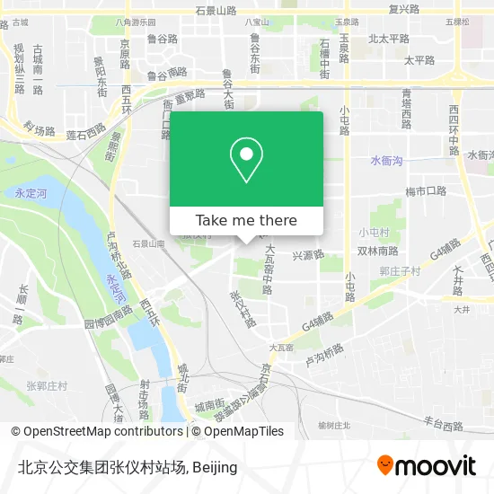 北京公交集团张仪村站场 map