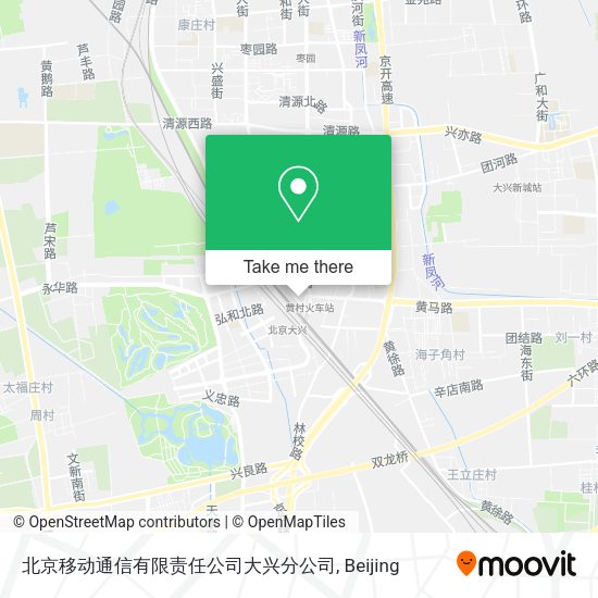 北京移动通信有限责任公司大兴分公司 map
