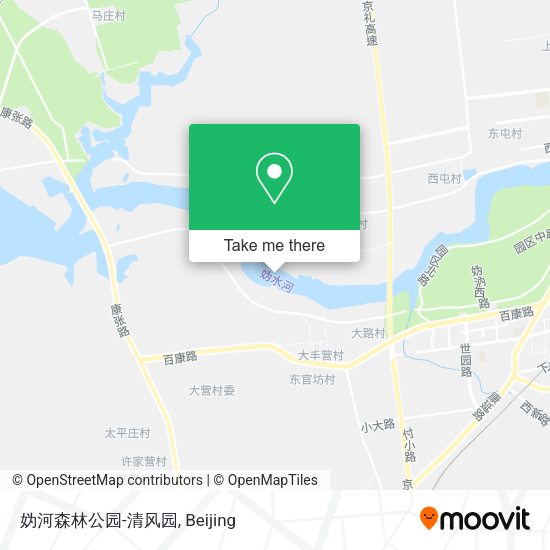 妫河森林公园-清风园 map