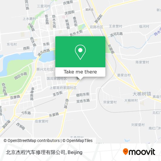北京杰程汽车修理有限公司 map