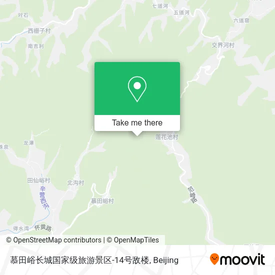 慕田峪长城国家级旅游景区-14号敌楼 map