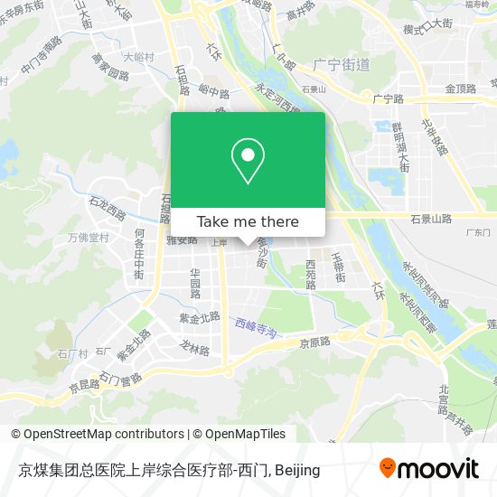 京煤集团总医院上岸综合医疗部-西门 map