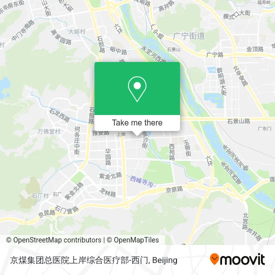 京煤集团总医院上岸综合医疗部-西门 map