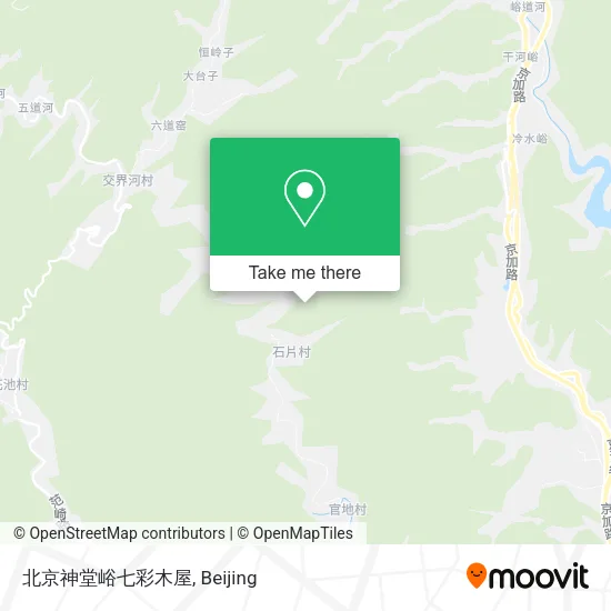 北京神堂峪七彩木屋 map
