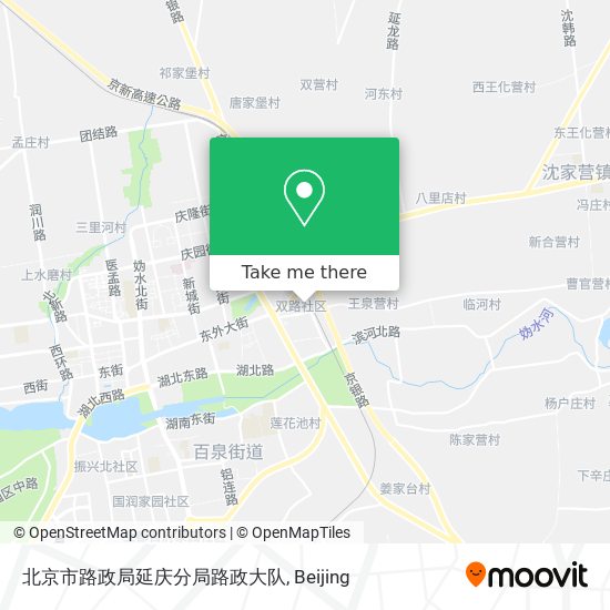 北京市路政局延庆分局路政大队 map