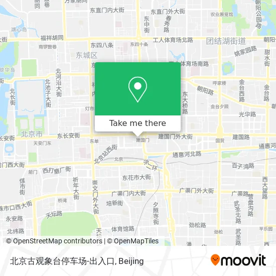 北京古观象台停车场-出入口 map