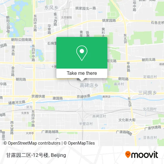 甘露园二区-12号楼 map