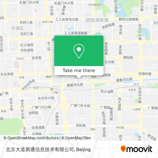 北京大道易通信息技术有限公司 map