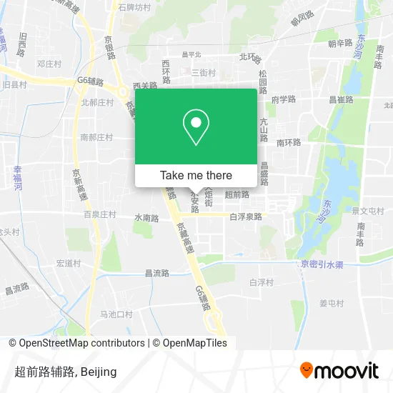 超前路辅路 map